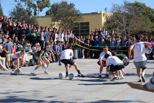 The two winning teams of the Dodgeball Tournament play the Championship game on Wednesday at lunch in the quad. The Dodgeball Tournament has been going on since last Wednesday and the team that won were students from the baseball team.