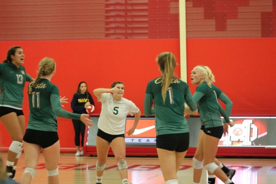 Girls volleyball took a hard loss at a conference match in Mater Dei on Tuesday, November 8th.