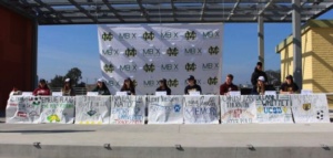 Athletes participate in NCAA Signing Day on Wednesday during lunch in the Mustang Mall. NCAA Signing Day is where senior athletes commit to colleges for their sport. 