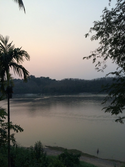 A view taken of the Mekong river from a hotel in Luang Prabang, Laos on Sunday the 9th 2017. While in Laos, citizens used this river for fishing and agriculture.