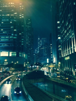 Residents of Hong Kong rush home from work on the city’s streets on Wednesday the 12th, 2017. Overhead the street stood many buildings where the residents left their work after a long day to head home. 